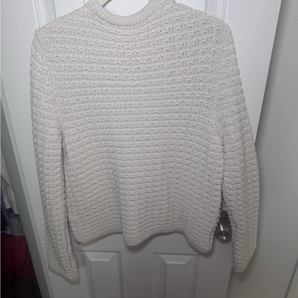Anthropologie Cream Textured Cardigan - Picture 4 of 4